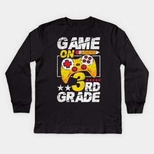 Game On 3rd Grade Kids Long Sleeve T-Shirt